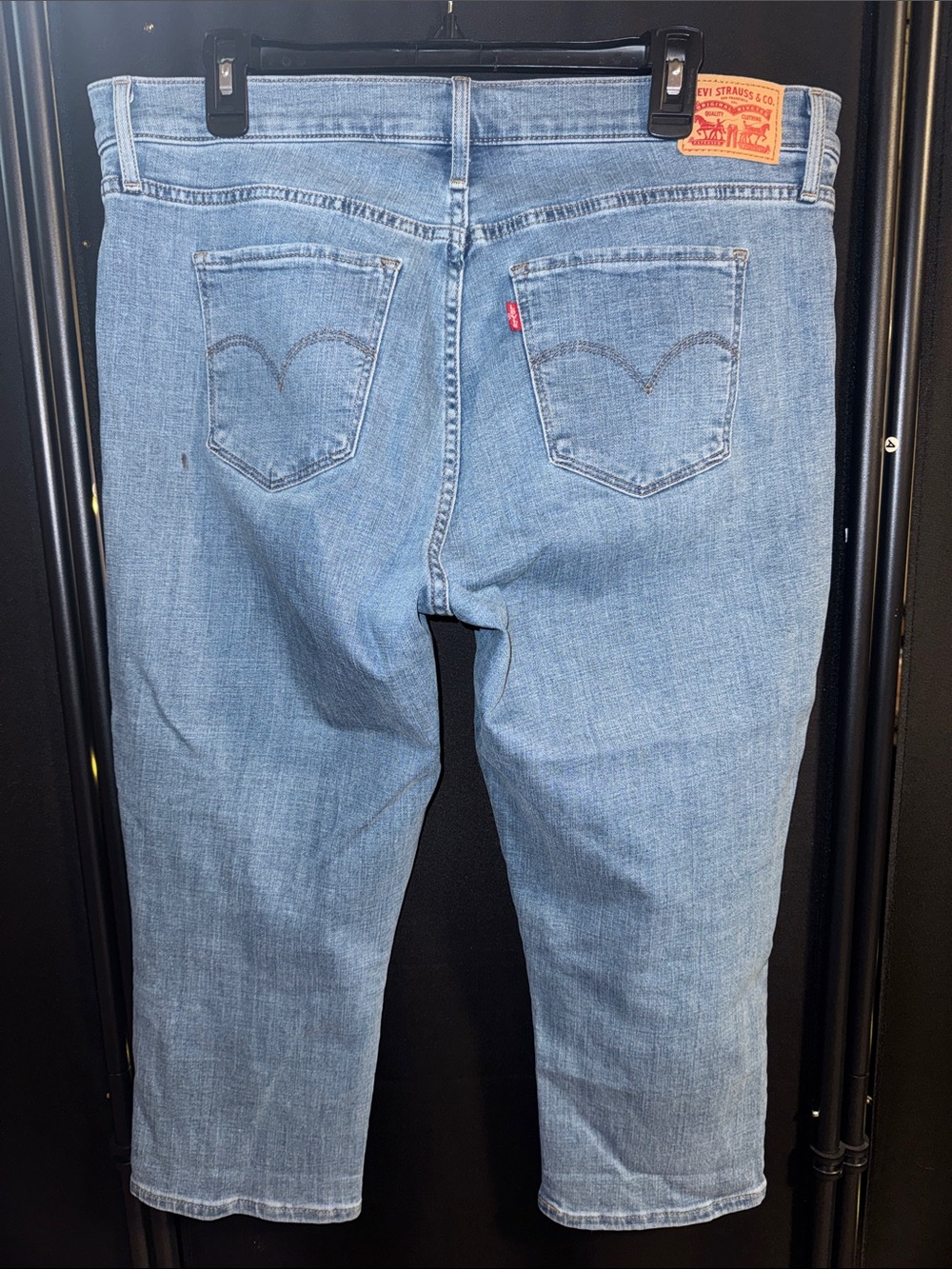 Levi's Light Blue 311 Shaping Skinny Capri